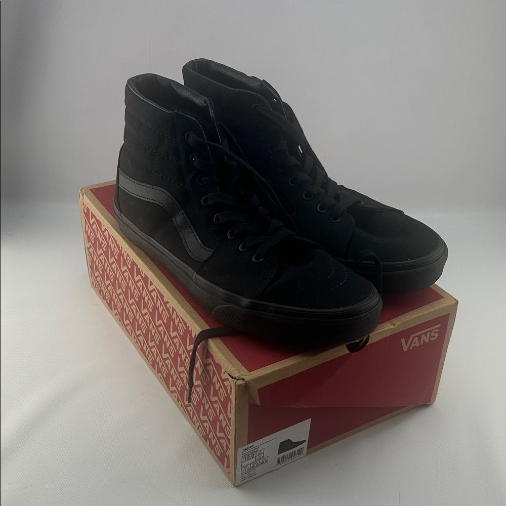 Vans Black High-Top Sk8-Hi Sneakers - Picture 1 of 6